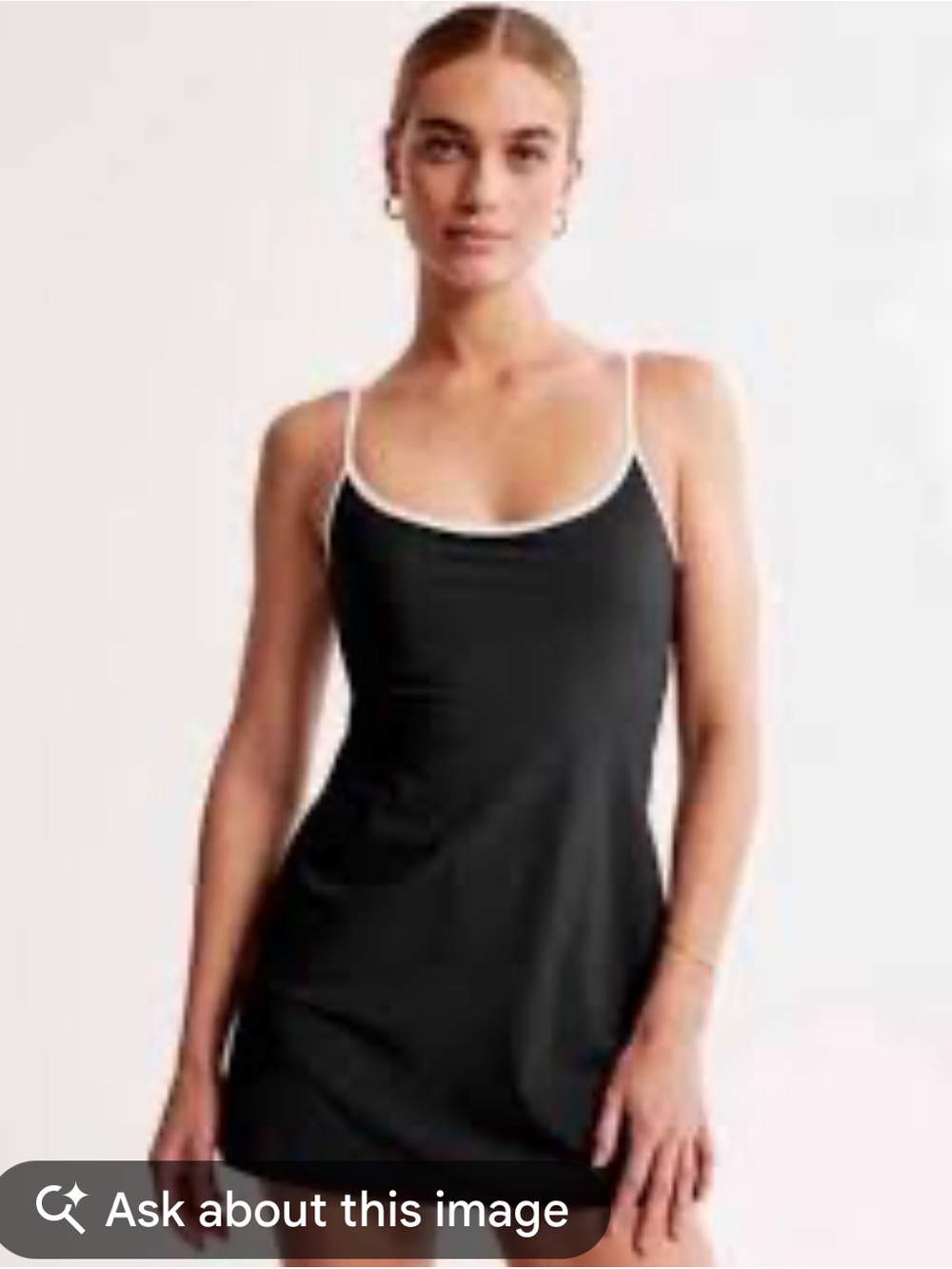 Abercrombie & Fitch YPB Traveler Active Mini Dress Black Contrast Trim Size S